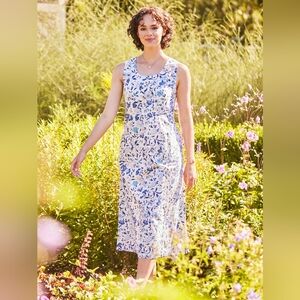 April Cornell Beach Haven Floral Cotton Dress Size L
